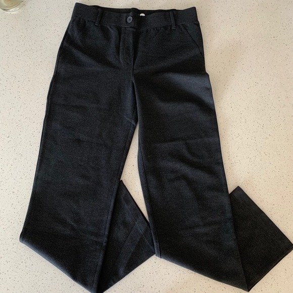 Betabrand Pants - Betabrand Dress Pant‎ Yoga Pants Charcoal Gray Straight Leg Large W0076-CHL